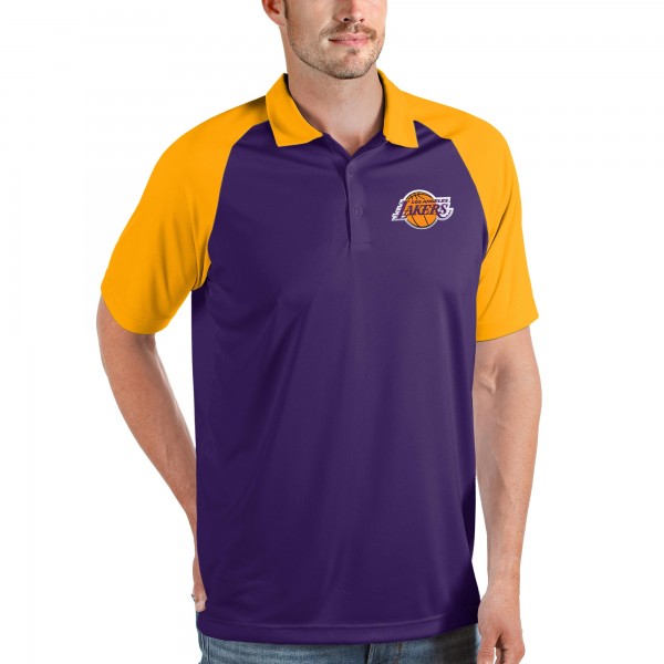 Поло Los Angeles Lakers Antigua Nova Raglan - Purple