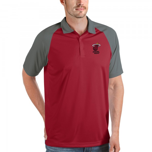 Поло Miami Heat Antigua Nova Raglan - Red