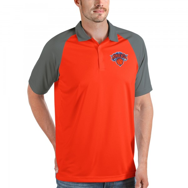 Поло New York Knicks Antigua Nova Raglan - Orange