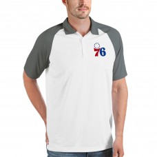Поло Philadelphia 76ers Antigua Nova Raglan - White