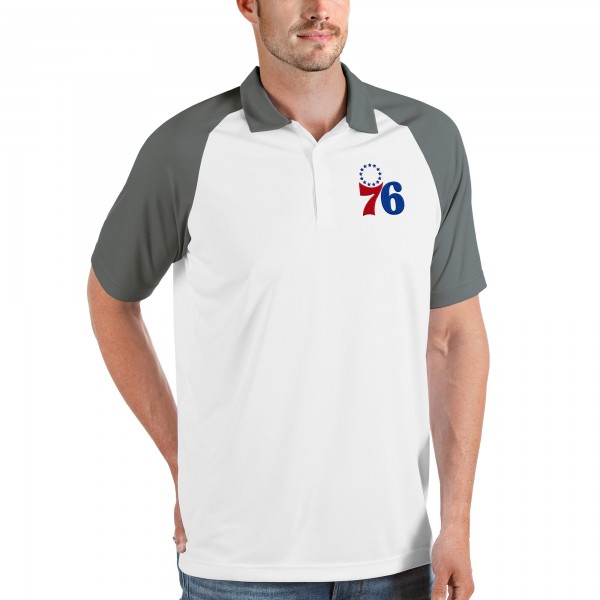 Поло Philadelphia 76ers Antigua Nova Raglan - White