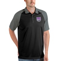 Поло Sacramento Kings Antigua Nova Raglan - Black