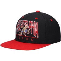 Бейсболка Philadelphia 76ers Mitchell & Ness Hardwood Classics City Arch - Black
