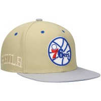 Бейсболка Philadelphia 76ers Mitchell & Ness x Lids Classic Canvas - Tan