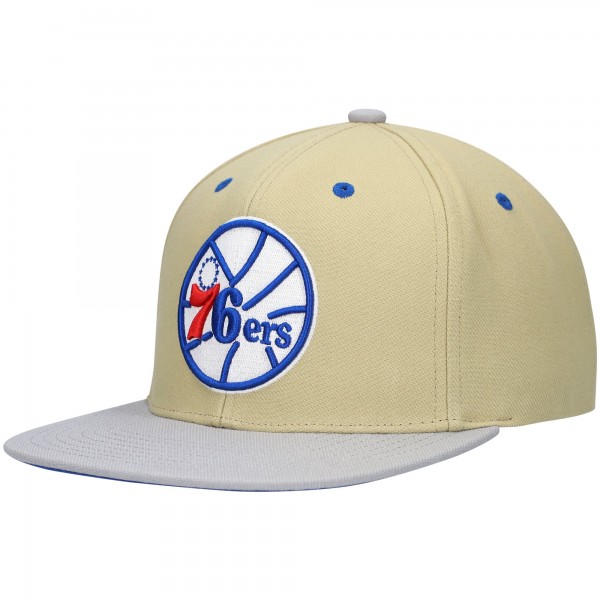 Бейсболка Philadelphia 76ers Mitchell & Ness x Lids Classic Canvas - Tan