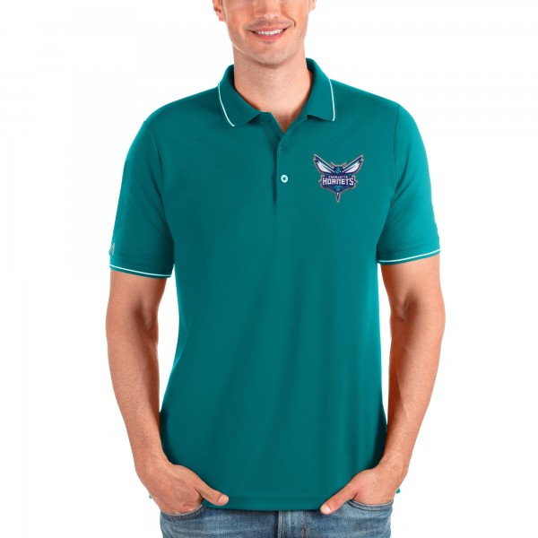 Поло Charlotte Hornets Antigua Affluent - Teal