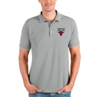 Поло Chicago Bulls Antigua Heathered Gray Affluent