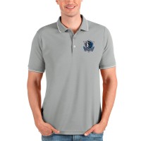 Поло Dallas Mavericks Antigua Affluent - Heathered Gray