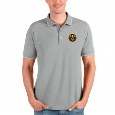 Поло Denver Nuggets Antigua Affluent - Heathered Gray