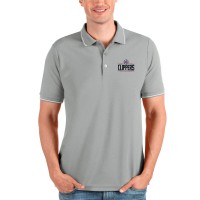 Поло LA Clippers Antigua Affluent - Heathered Gray
