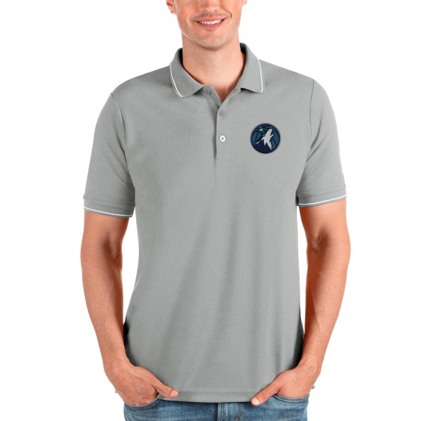 Поло Minnesota Timberwolves Antigua Affluent - Heathered Gray