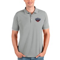 Поло New Orleans Pelicans Antigua Affluent - Heathered Gray