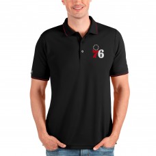Поло Philadelphia 76ers Antigua Affluent - Black