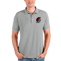 Поло Portland Trail Blazers Antigua Affluent - Heathered Gray