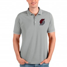 Поло Portland Trail Blazers Antigua Affluent - Heathered Gray