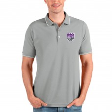 Поло Sacramento Kings Antigua Affluent - Heathered Gray