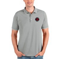 Поло Toronto Raptors Antigua Affluent - Heathered Gray