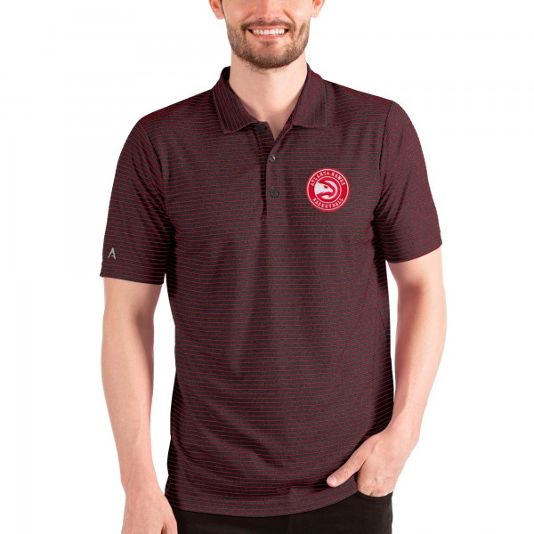 Поло Atlanta Hawks Antigua Esteem - Heathered Black/Red