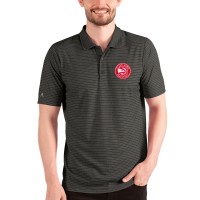 Поло Atlanta Hawks Antigua Esteem - Heathered Black/Silver