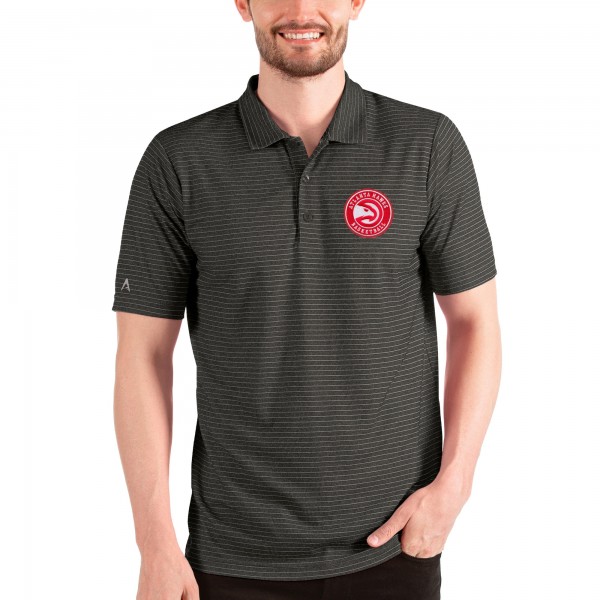 Поло Atlanta Hawks Antigua Esteem - Heathered Black/Silver