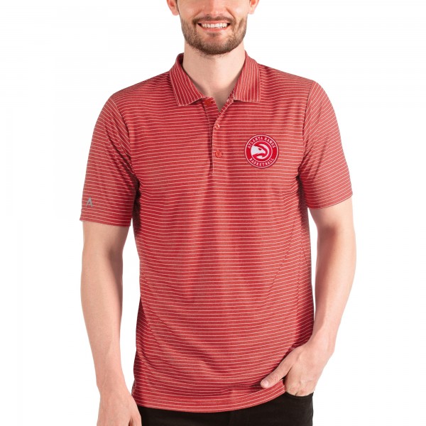 Поло Atlanta Hawks Antigua Esteem - Heathered Red/White