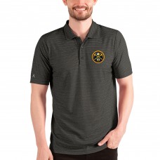 Поло Denver Nuggets Antigua Esteem - Heathered Black/Silver