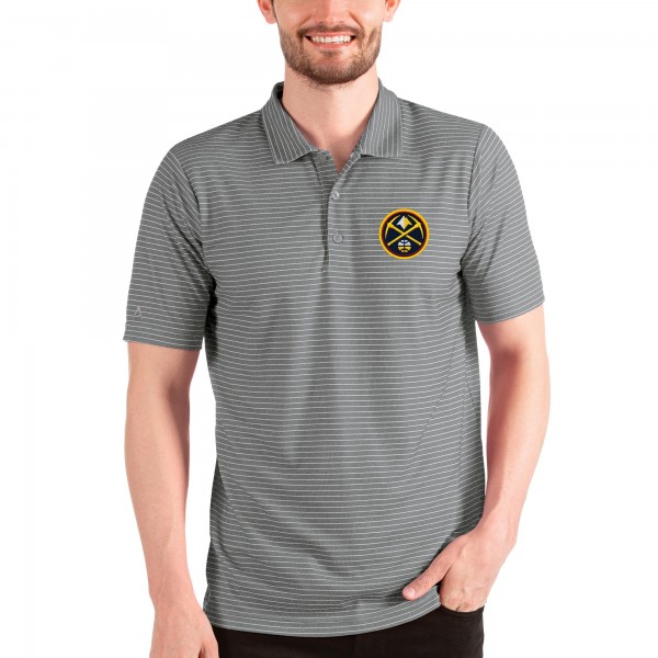 Поло Denver Nuggets Antigua Esteem - Steel/White
