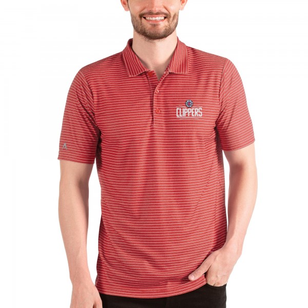 Поло LA Clippers Antigua Esteem - Heathered Red/White