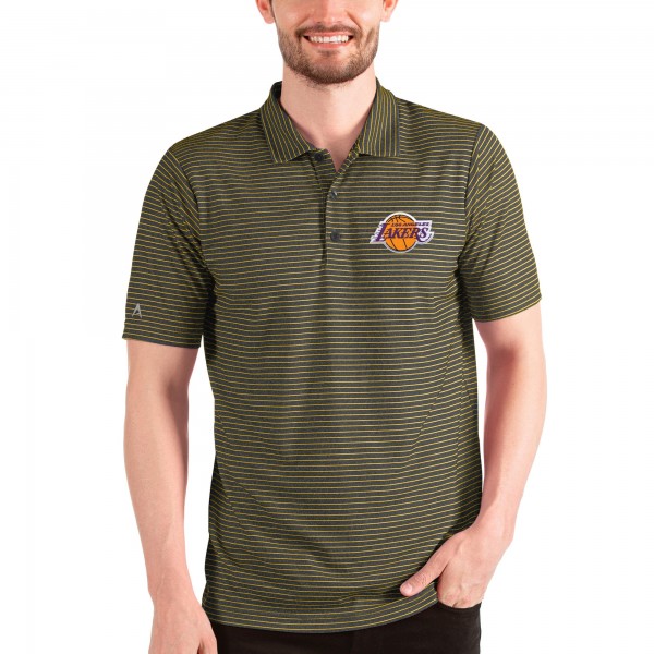 Поло Los Angeles Lakers Antigua Esteem - Black/Gold