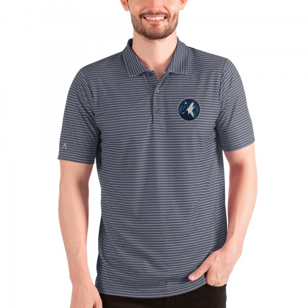 Поло Minnesota Timberwolves Antigua Esteem - Heathered Navy/White