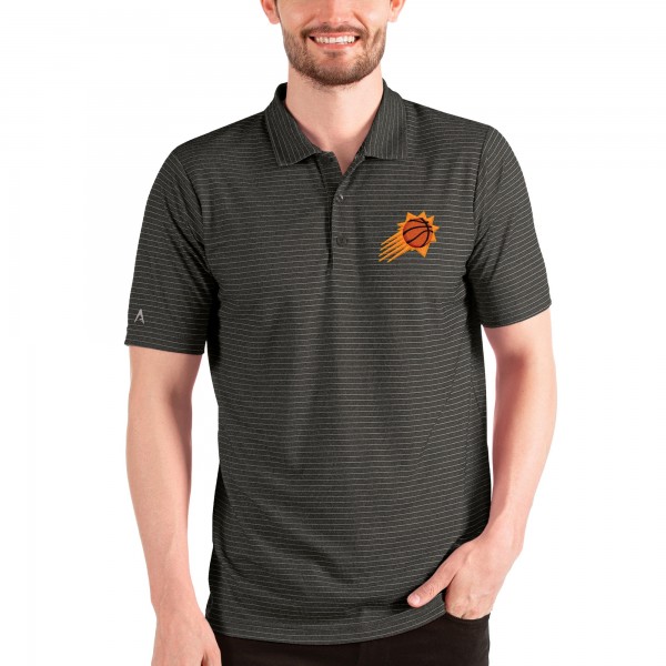 Поло Phoenix Suns Antigua Esteem - Heathered Black/Silver