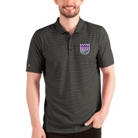 Поло Sacramento Kings Antigua Esteem - Heathered Black/Silver