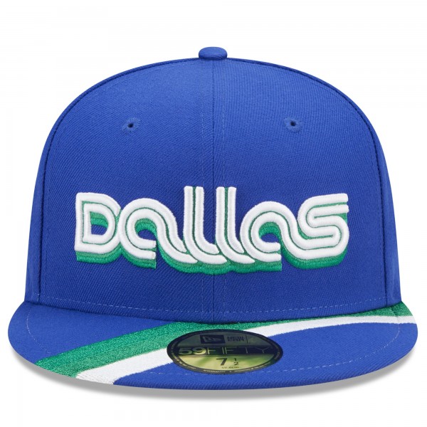 Бейсболка Dallas Mavericks New Era 2022/23 City Edition Official 59FIFTY - Blue