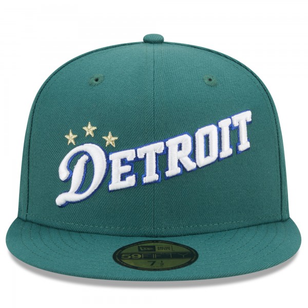 Бейсболка Detroit Pistons New Era 2022/23 City Edition Official 59FIFTY - Green