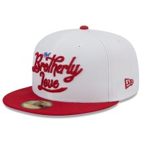Бейсболка Philadelphia 76ers New Era 2022/23 City Edition Official 59FIFTY - Navy