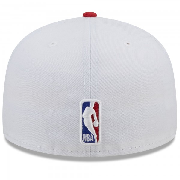 Бейсболка Philadelphia 76ers New Era 2022/23 City Edition Official 59FIFTY - Navy