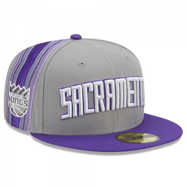 Бейсболка Sacramento Kings New Era 2022/23 City Edition Official 59FIFTY - Purple
