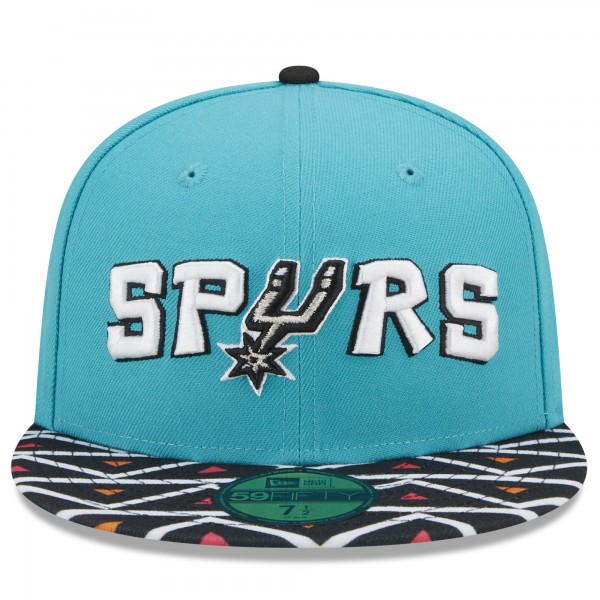Бейсболка San Antonio Spurs New Era 2022/23 City Edition Official 59FIFTY - Black