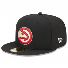 Atlanta Hawks New Era 2022/23 City Edition Alternate Logo 59FIFTY Fitted Hat - Black