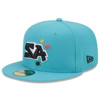 Бейсболка San Antonio Spurs New Era 2022/23 City Edition Alternate Logo 59FIFTY - Black