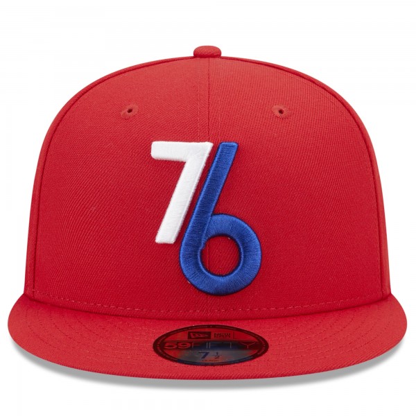 Бейсболка Philadelphia 76ers New Era 2022/23 City Edition Alternate Logo 59FIFTY - Navy