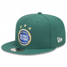 Detroit Pistons New Era 2022/23 City Edition  Official 9FIFTY Snapback Adjustable Hat - Hunter Green