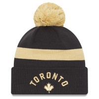 Шапка с помпоном Toronto Raptors New Era 2022/23 City Edition Official Cuffed - Black