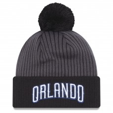 Orlando Magic New Era 2022/23 City Edition Official Cuffed Pom Knit Hat - Gray