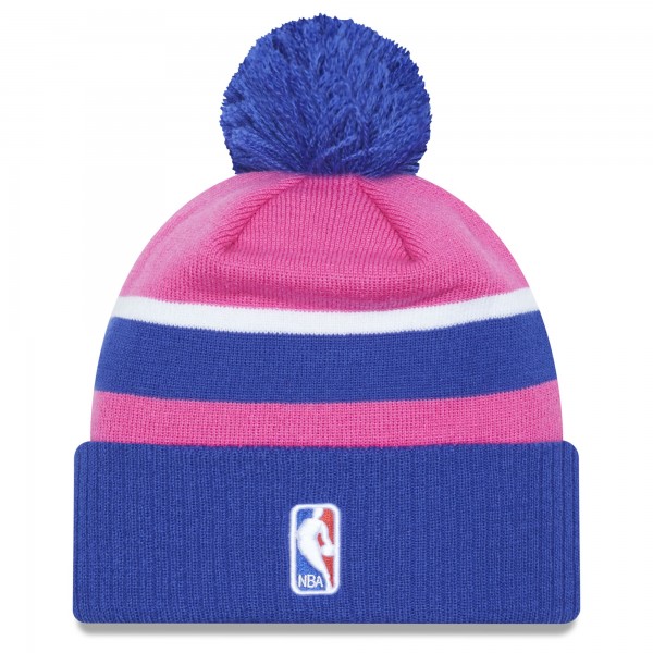 Шапка с помпоном Washington Wizards New Era 2022/23 City Edition Official Cuffed - Pink