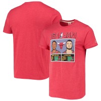 Футболка Chicago Bulls DeMar DeRozan/Zach LaVine Homage Heathered Red NBA Jam Tri-Blend