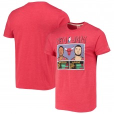 Футболка Chicago Bulls DeMar DeRozan/Zach LaVine Homage Heathered Red NBA Jam Tri-Blend