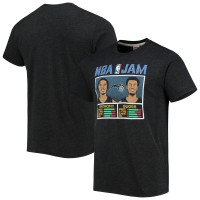 Футболка Cole Anthony/Jalen Suggs Orlando Magic Homage NBA Jam Tri-Blend - Heathered Charcoal