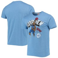 Футболка James Harden Philadelphia 76ers Homage Caricature Tri-Blend - Royal