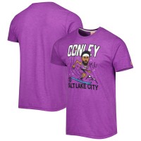 Футболка Mike Conley Utah Jazz Homage Caricature Tri-Blend - Heathered Purple